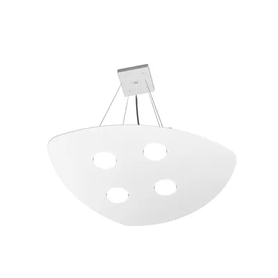 Zdjęcie produktu dla Nowoczesna lampa wisząca metalowa biała 4 światła Gx53
