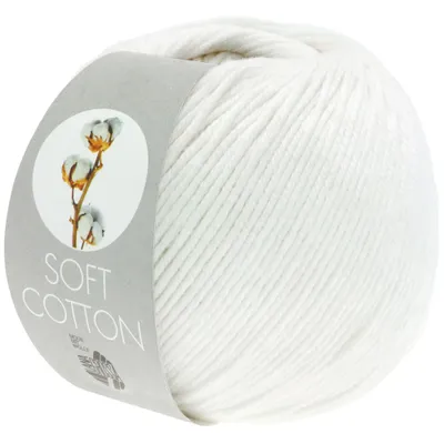 Produktbild von Lana Grossa Soft Baumwolle 010 Weiß 50g