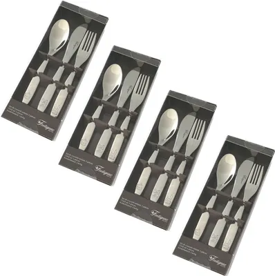 Produktbild von 12tlg. Kinderbesteck mit Tiermotiven Besteckset Kinder Edelstahl Kinderset Gabel Messer Löffel Essbesteck