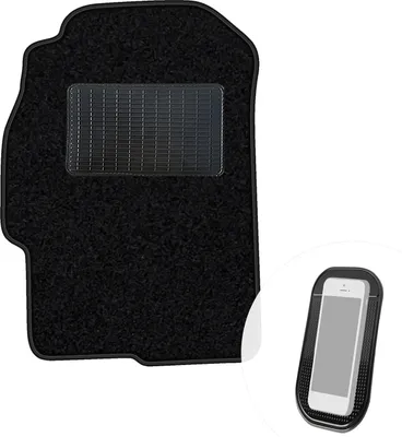 Produktbild von moto-MOLTICO Fahrer Fußmatte Auto Velours Fahrerseite Autoteppiche Schwarz Fahrermatte 1-teilig passend für Rover 45 1999-2005