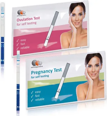 Produktbild von self-diagnostics Kombipack 50 Ovulationstest + 15 Schwangerschaftsfrühtest