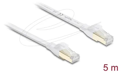 Produktbild von DELOCK RJ45 Flachband Patchkabel Cat.8.1 U/FTP 40Gbps, 5m