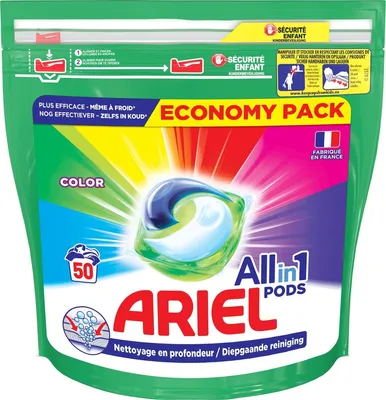 Produktbild von Ariel All-in-1-Waschmittel-Pods Color Color – 50 Waschgänge – Vorteilspackung