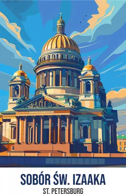Produktbild von Plakat 30x45cm Isaakskathedrale
