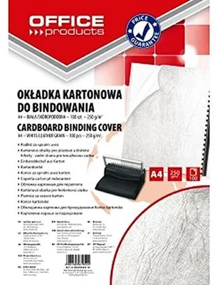 Immagine prodotto di Copertine A4 250 g/m² – 100 pezzi, bianche, effetto pelle