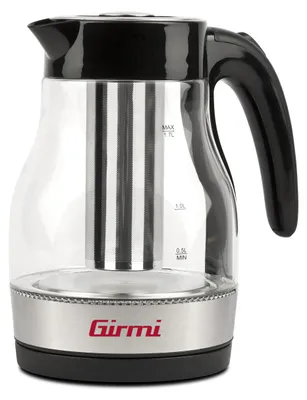 Produktbild von Girmi BL51, 1,7 l, 2200 W, Schwarz, Edelstahl, Transparent, Glas, Überhitzungsschutz, Drahtlos