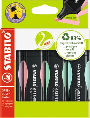 Immagine prodotto di STABILO 1523155 Evidenziatore VERDE BOSS Pastello confezione da 4 pz