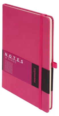 Immagine prodotto di Taccuino A5 a quadretti rosa con copertina rigida