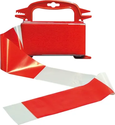 Produktbild von Vormann Absperrband 80 mm rot-weiß 50 m