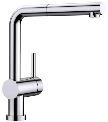 Immagine prodotto di BLANCO LINUS-S-F miscelatore da cucina ad alta pressione cromato con getto flessibile