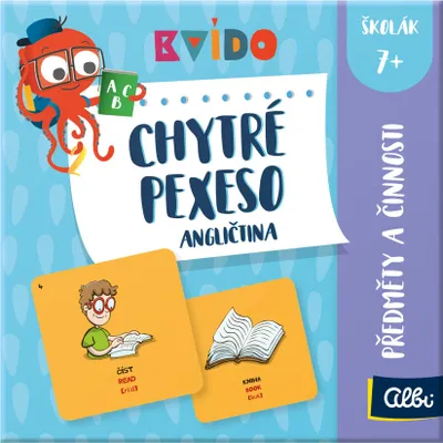Obrázek produktu pro ALBI Chytré pexeso - Angličtina - Předměty Kvído