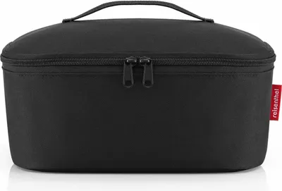 Produktbild von reisenthel coolerbag M pocket, Kühltasche, Isolierte Tasche, Thermotasche, Thermo Tasche, Polyestergewebe, Black, 4.5 L, LF7003