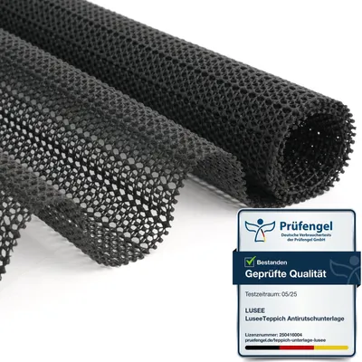 Imagen del producto de Alfombrilla antideslizante de PVC, cortable, de 160x220 cm, ideal para salones y dormitorios