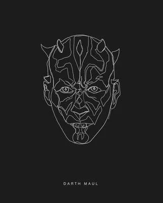 Produktbild von Poster Star Wars Lines Dark Side Maul 40x50 cm