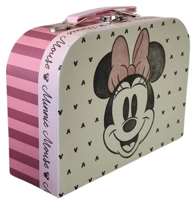 Aufbewahrungsbox Minnie, Karton, 9,5x7x15 cm, mit Griff