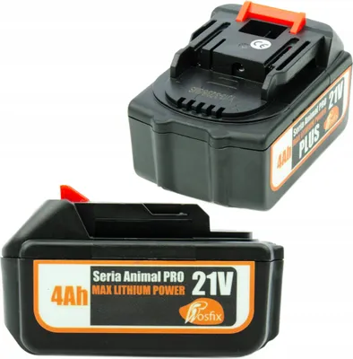 Image de Rosfix Batterie 21 V 4,0 Ah + Chargeur Rapide 1,2 A – Compatible avec les Outils Électroportatifs Makita 18 V – 21 V | Li-ion | LED
