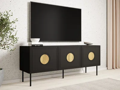 Obrázok produktu pre Televízny stolík 150 cm VANILIA - dub kraft / matný čierny