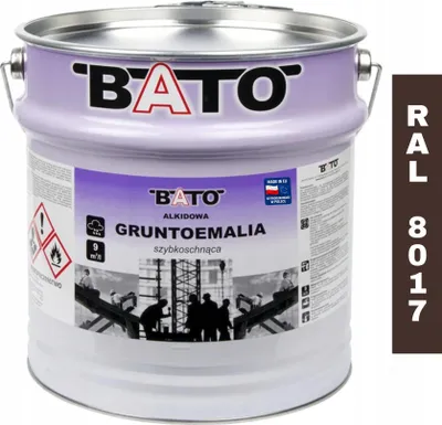 Zdjęcie produktu dla Gruntoemalia Alkidowa Szybkoschnąca Brąz Ral 8017 10L