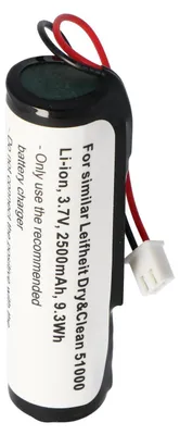 Produktbild von Akku passend für Leifheit Dry&Clean 51000, Li-Ion, 3,7V, 2500mAh, 9,3Wh