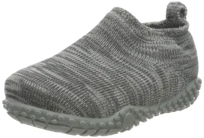 Produktbild von Playshoes, gestrickte Hausschuhe für Kinder, Uni, niedriger Schaft, Grau (Grau 33), Größe 22/23 EU (6)