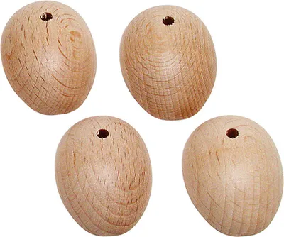 Produktbild von VBS Holzfüße mit Bohrung 4 Stück 2.8 cm x 4.0 cm ideal für Möbelbau DIY Projekte