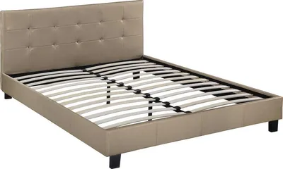 Produktbild von Doppelbett "Julia" - 160 x 200 - Taupe