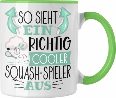 Produktbild von Trendation - So Sieht Ein Richtig Cooler Squash-Spieler Aus Geschenk Tasse Lustiger Spruch Geschenkidee (Grün)
