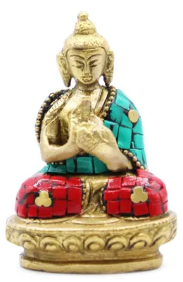 Imagen del producto de Figura de Buda de Latón - Bendición - 7.5cm