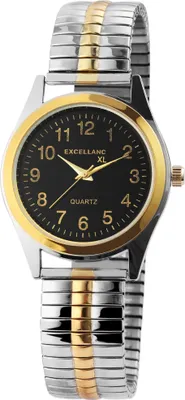Produktbild von Excellanc 2700013-001 Herrenuhr mit Metallzugband bicolor