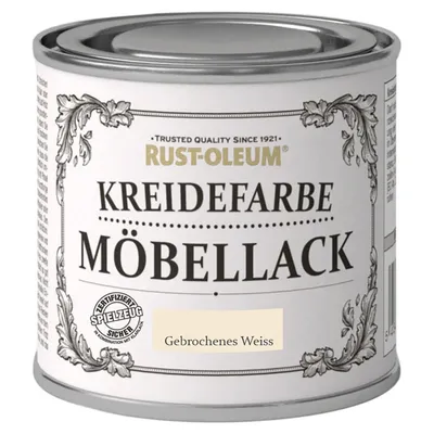 Produktbild von Rust Oleum Shabby Kreidefarbe Möbellack Gebrochenes Weiss matt 125ml