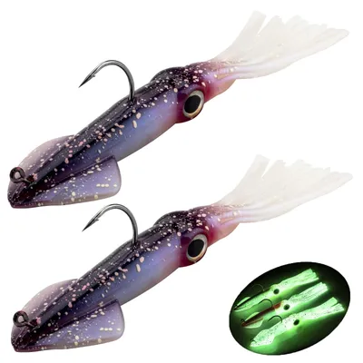 Image de Lot de 2 leurres en caoutchouc Octopus pour la pêche