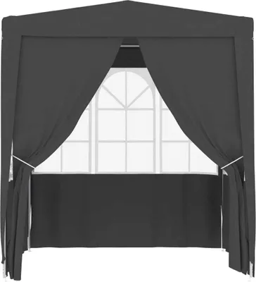 Produktbild von “2026 Modern“ Profi-Partyzelt mit Seitenwänden 2×2m Anthrazit 90 g/m² - Designermöbel 851743 - Pavillons & Partyzelte