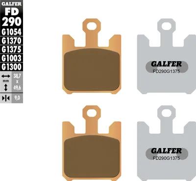 Image de Ceramiczne klocki hamulcowe Galfer