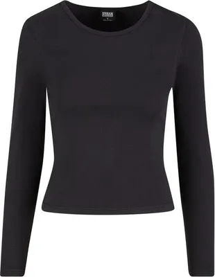 Produktbild von Urban Classics Langarmshirt Damen Ladies Heat Slim Slongsleeve schwarz L
