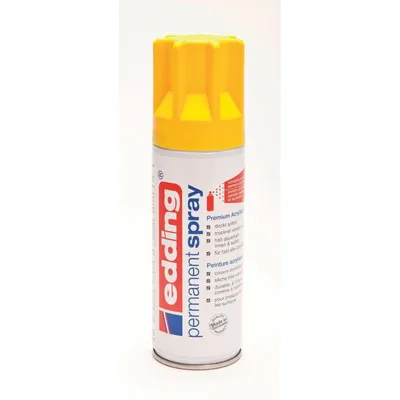 Produktbild von Edding Permanent Spray, 200 ml, Gelb, Matte, Sprühdose