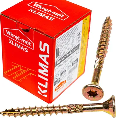 Immagine prodotto di Viti per legno Klimas giallo 4x40 - 400 pz.