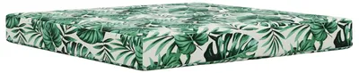 Produktbild von vidaXL Sofakissen für draußen Blattmuster 80 x 80 x 8 cm Polyester