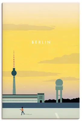 Produktbild von ARTland Leinwandbild Berlin Größe: 60x90 cm