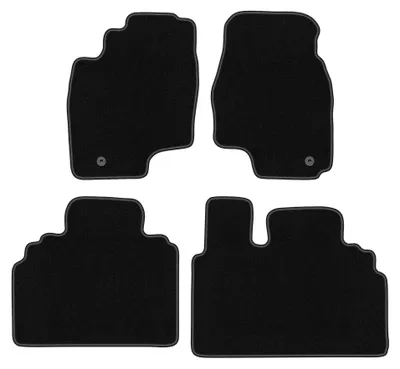 Produktbild von Velours-Fußmatten für Toyota Previa II 2000-2005 (Minivan) – 4-tlg, Schwarz, passgenau – Wielganizator BASIC