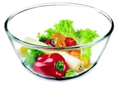 Glas-Rührschüssel 1,7 l, spülmaschinengeeignet, mikrowellengeeignet