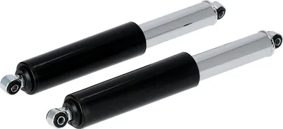 Image de Jeu : entretoises arrière, chrome et douille en plastique, 340 mm - Simson KR51/1 Schwalbe, KR51/2 Schwalbe, SR4-2 Star, SR4-3 Sparber, SR4-4 Habicht,