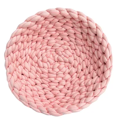 Produktbild von Aumüller Katzenkorb Grobstrick - Kuschelhöhle für Katzen, Rosé