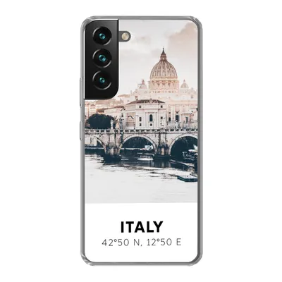 Produktbild von MuchoWow® Handyhülle Schutzhülle Hülle für Samsung Galaxy S22 Italien - Brücke - Fluss Silikon Softcase Handy Hülle - Mobiltelefonhülle