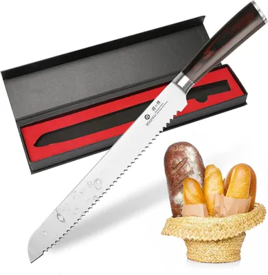 Produktbild von Brotmesser 25 cm, Edelstahl, ergonomischer Griff, für Küche