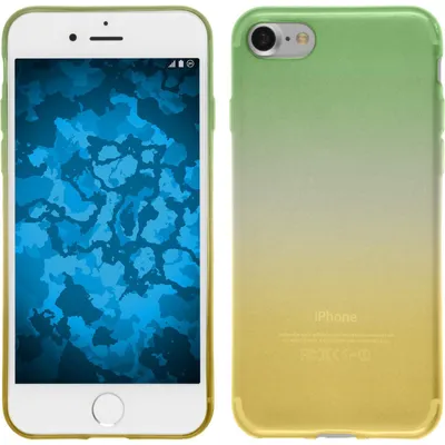 Produktbild von PhoneNatic Case kompatibel mit Apple iPhone 7 / 8 / SE 2020 - Design:03 Silikon Hülle Ombrè + 2 Schutzfolien