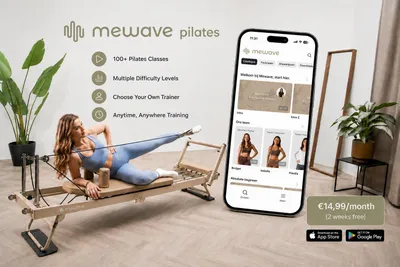 Image de Pilates Reformer Pro Bundle – pliable – Beige – Mewave