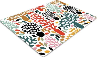 Obrázek produktu pro Ochranná podložka pod židli - Ochranná podložka pod židli - Podložka pod podlahu - 120x90 cm - Počmárané stromy