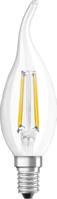 Produktbild von OSRAM Superstar dimmbare LED-Lampe mit besonders hoher Farbwiedergabe (CRI90) für E14-Sockel, Filament-Optik ,Warmweiß (2700K), 470 Lumen, Ersatz für herkömmliche 40W-Leuchtmittel, dimmbar, 1-er Pack