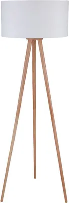 Produktbild von Lindby Stehleuchte Charlia, weiß, Holz, Höhe 150cm