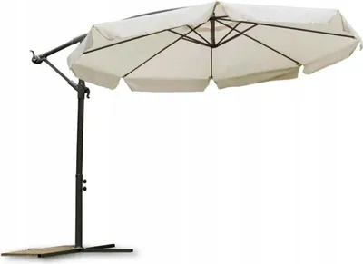 Produktbild von Parasol ogrodowy składany 8 segmentów beżowy 350cm